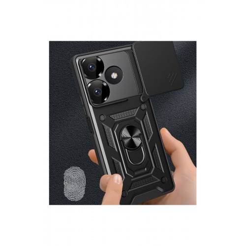 Newface Xiaomi Redmi 13 4G Kılıf Pars Lens Yüzüklü Silikon - Gold Newface Xiaomi Redmi 13 4G Kılıf Pars Lens Yüzüklü Silikon - Gold