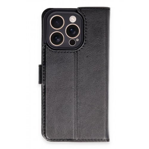 Newface iPhone 16 Pro Kılıf Trend S Plus Kapaklı Kılıf - Siyah Newface iPhone 16 Pro Kılıf Trend S Plus Kapaklı Kılıf - Siyah