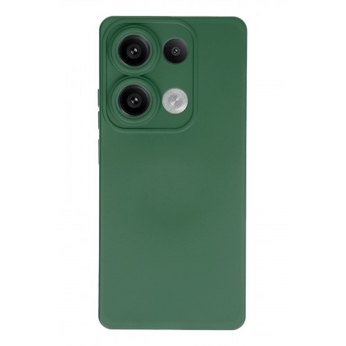 Newface Xiaomi Redmi Note 13 4G Kılıf Nano içi Kadife Silikon - Koyu Yeşil