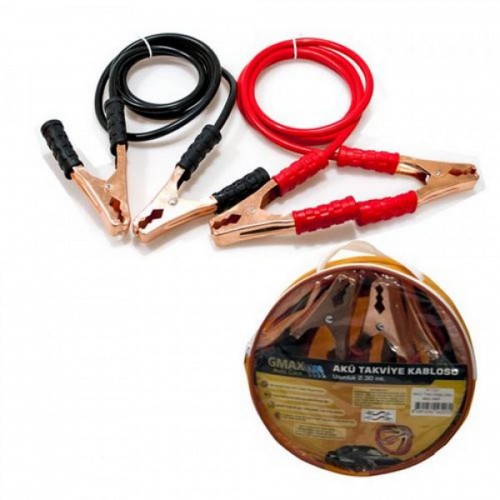 AKÜ TAKVİYE KABLOSU 900A 2MT 25MM ÇANTALI AKÜ TAKVİYE KABLOSU 900A 2MT 25MM ÇANTALI