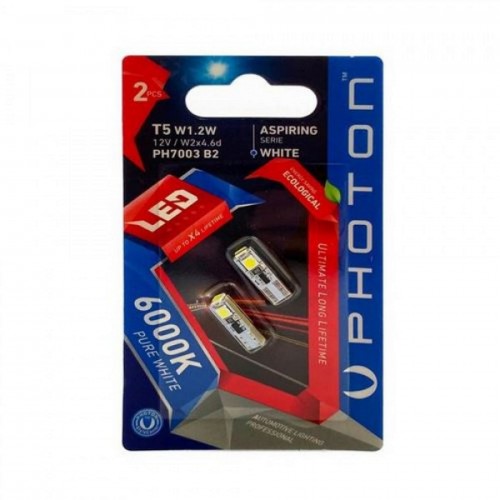 PHOTON T5 12V W1.2W MVİ 3 SMD LED (2'LI BLISTER)