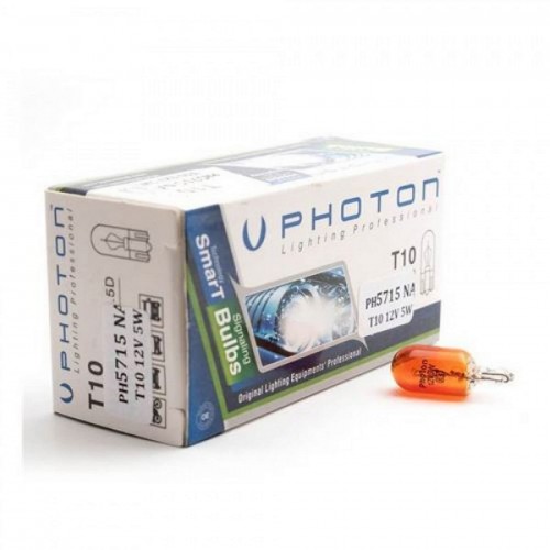 PHOTON T10 12V W5W DİPSİZ AMBER STANDART PHOTON T10 12V W5W DİPSİZ AMBER STANDART