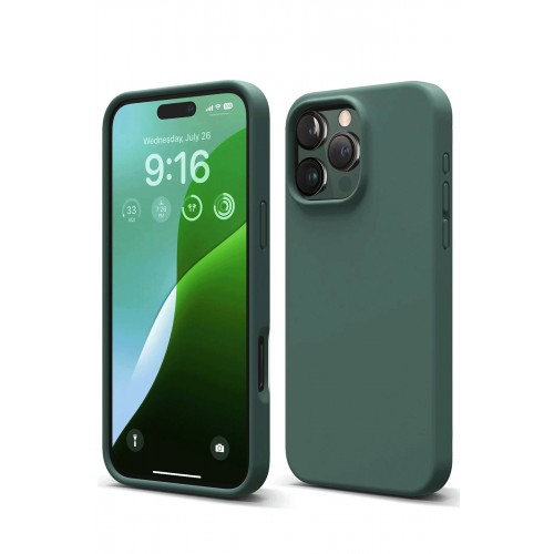 Newface iPhone 16 Pro Kılıf First Silikon - Koyu Yeşil Newface iPhone 16 Pro Kılıf First Silikon - Koyu Yeşil