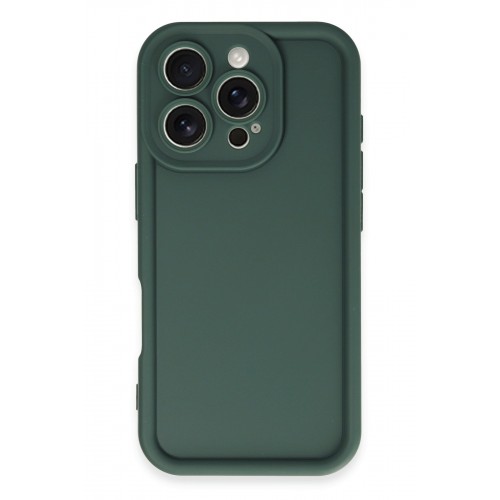 Newface iPhone 16 Pro Kılıf Viera Silikon - Koyu Yeşil