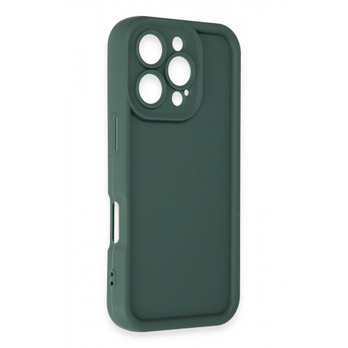 Newface iPhone 16 Pro Kılıf Viera Silikon - Koyu Yeşil Newface iPhone 16 Pro Kılıf Viera Silikon - Koyu Yeşil