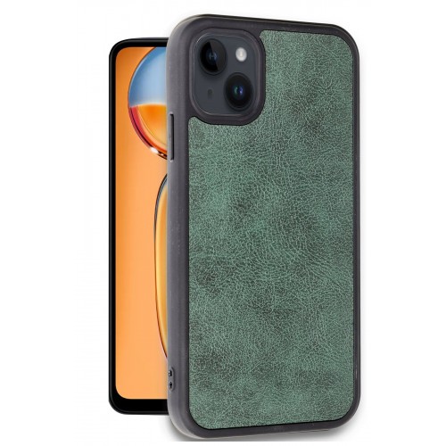 Newface iPhone 15 Kılıf Aras Deri Kapak - Koyu Yeşil Newface iPhone 15 Kılıf Aras Deri Kapak - Koyu Yeşil