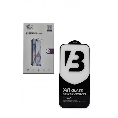 Newface iPhone 15 Bilvis 3D Hayalet Cam Ekran Koruyucu Newface iPhone 15 Bilvis 3D Hayalet Cam Ekran Koruyucu