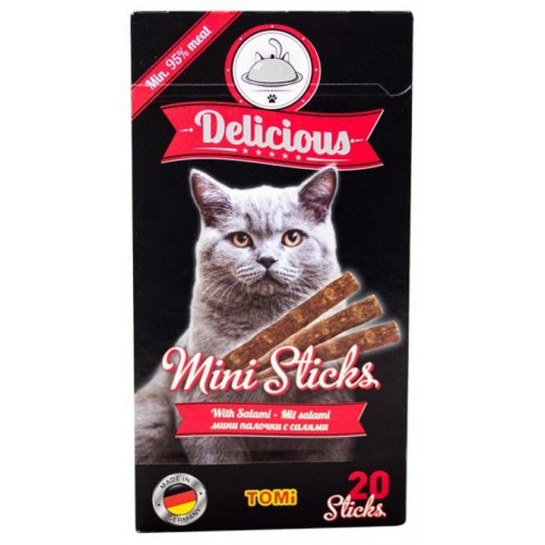 Tomi Kedi Mini Stick Salamlı 20x2gr 40gr