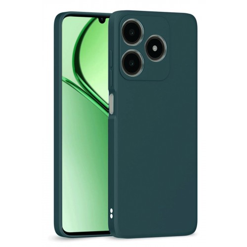 Newface Realme C63 Kılıf First Silikon - Koyu Yeşil Newface Realme C63 Kılıf First Silikon - Koyu Yeşil