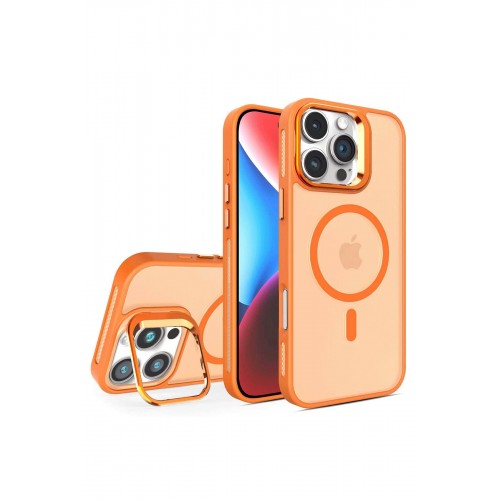 Joko iPhone 16 Pro Flet Lens Magsafe Kapak - Turuncu