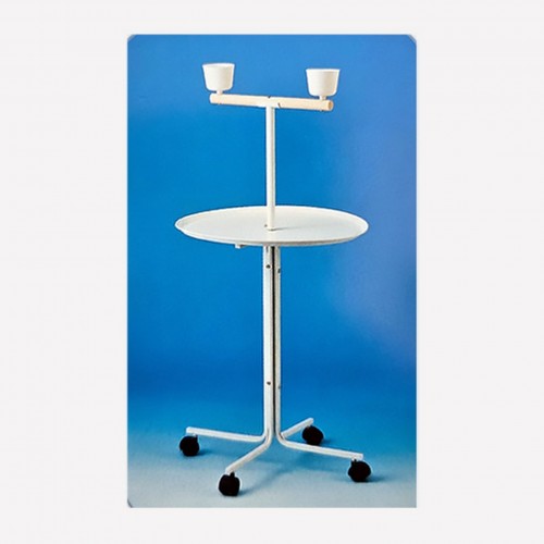 PAPAĞAN SEHPASI BEYAZ 58 CM ÇAP X 120 CM X 1 ADET