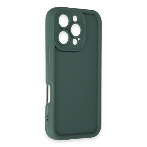 Newface iPhone 16 Pro Max Kılıf Viera Silikon - Koyu Yeşil Newface iPhone 16 Pro Max Kılıf Viera Silikon - Koyu Yeşil