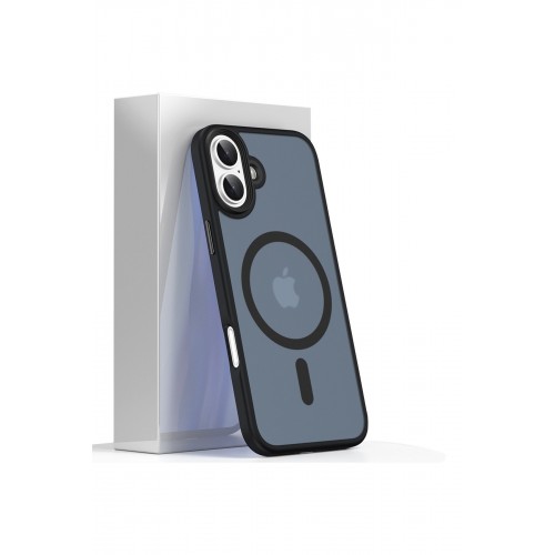 Newface iPhone 16 Plus Kılıf Trex Magneticsafe Kapak - Siyah