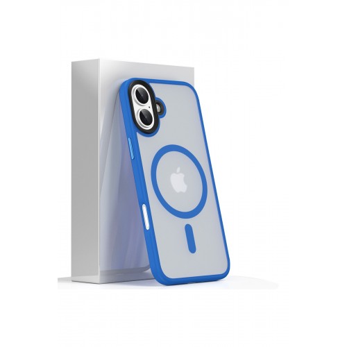 Newface iPhone 16 Plus Kılıf Trex Magneticsafe Kapak - Sierra Blue