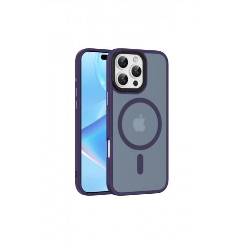 Newface iPhone 16 Pro Kılıf Trex Magneticsafe Kapak - Derin Mor Newface iPhone 16 Pro Kılıf Trex Magneticsafe Kapak - Derin Mor
