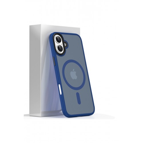 Newface iPhone 16 Plus Kılıf Trex Magneticsafe Kapak - Lacivert