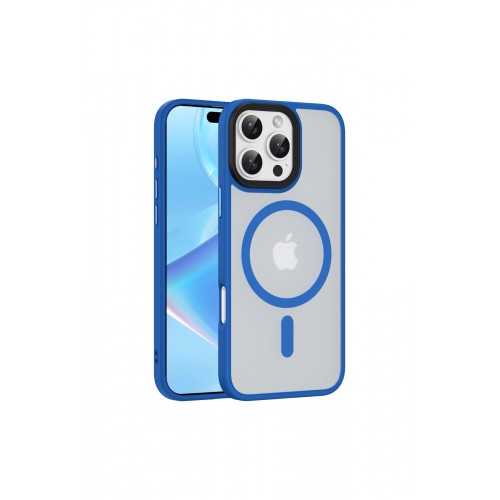 Newface iPhone 16 Pro Kılıf Trex Magneticsafe Kapak - Sierra Blue