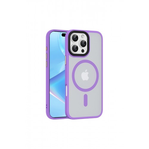 Newface iPhone 16 Pro Kılıf Trex Magneticsafe Kapak - Lila