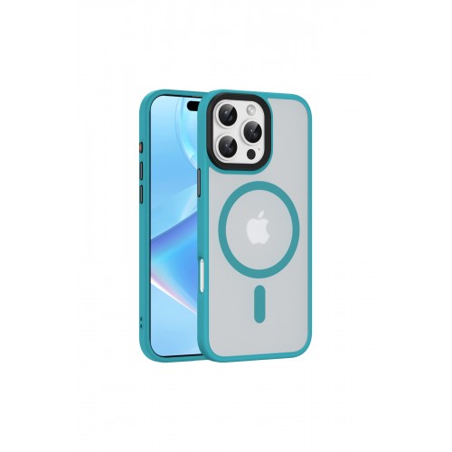 Newface iPhone 16 Pro Max Kılıf Trex Magneticsafe Kapak - Koyu Yeşil