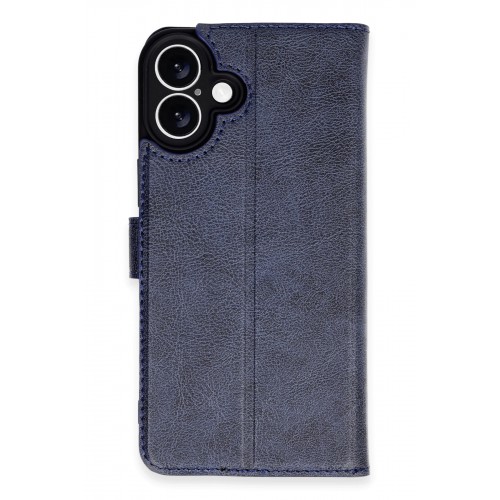 Newface iPhone 16 Plus Kılıf Trend S Plus Kapaklı Kılıf - Lacivert Newface iPhone 16 Plus Kılıf Trend S Plus Kapaklı Kılıf - Lacivert