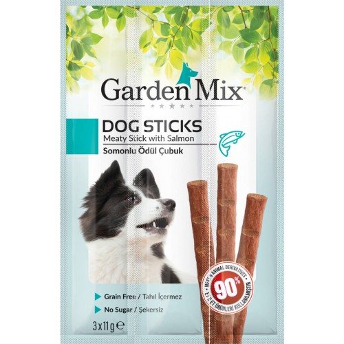 GARDENMIX SOMONLU KÖPEK STICK ÖDÜL 3 X 11 GR X 4 ADET GARDENMIX SOMONLU KÖPEK STICK ÖDÜL 3 X 11 GR X 4 ADET