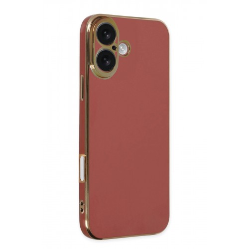 Newface iPhone 16 Kılıf Volet Silikon - Kırmızı Newface iPhone 16 Kılıf Volet Silikon - Kırmızı