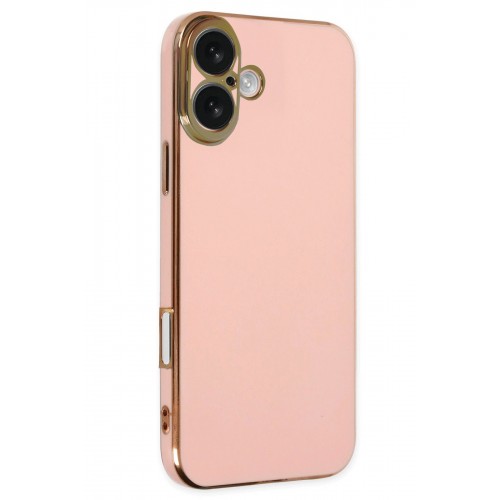 Newface iPhone 16 Kılıf Volet Silikon - Pembe Newface iPhone 16 Kılıf Volet Silikon - Pembe