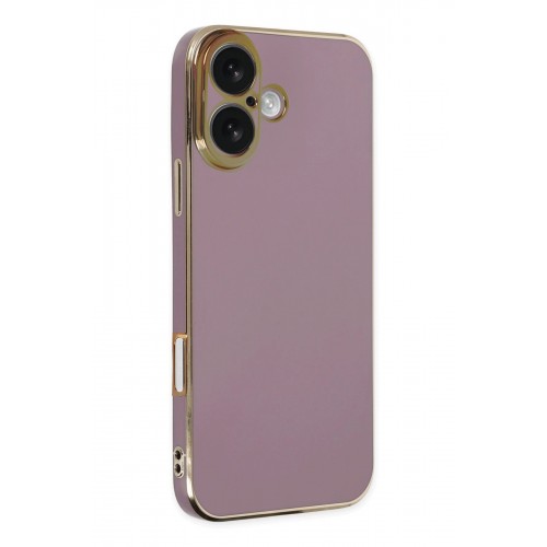Newface iPhone 16 Kılıf Volet Silikon - Mor Newface iPhone 16 Kılıf Volet Silikon - Mor