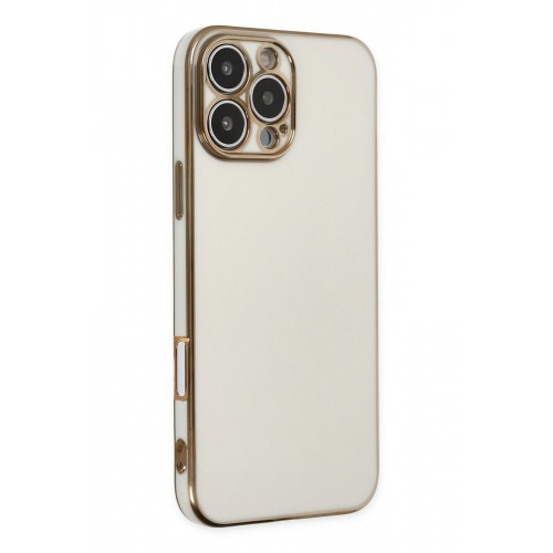 Newface iPhone 16 Pro Max Kılıf Volet Silikon - Beyaz Newface iPhone 16 Pro Max Kılıf Volet Silikon - Beyaz