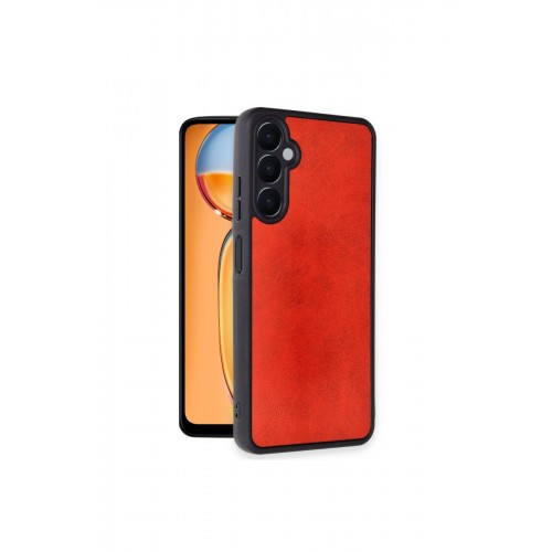 Newface Samsung Galaxy S24 FE Kılıf Aras Deri Kapak - Kırmızı Newface Samsung Galaxy S24 FE Kılıf Aras Deri Kapak - Kırmızı