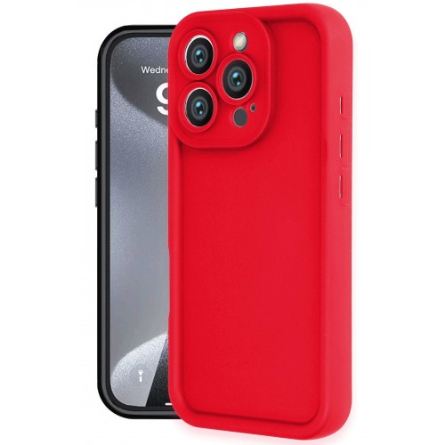 Newface iPhone 16 Pro Max Kılıf Viera Silikon - Kırmızı Newface iPhone 16 Pro Max Kılıf Viera Silikon - Kırmızı