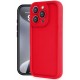 Newface iPhone 16 Pro Max Kılıf Viera Silikon - Kırmızı Newface iPhone 16 Pro Max Kılıf Viera Silikon - Kırmızı