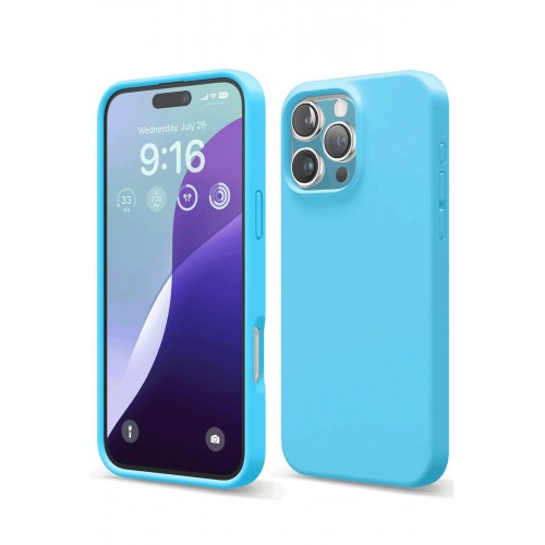 Newface iPhone 16 Pro Max Kılıf Nano içi Kadife Silikon - Mavi Newface iPhone 16 Pro Max Kılıf Nano içi Kadife Silikon - Mavi