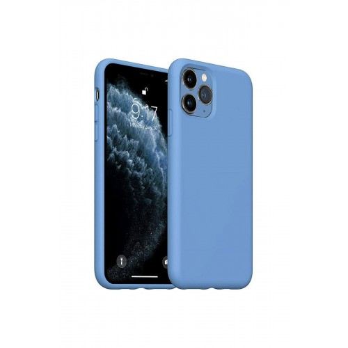 Newface iPhone 11 Pro Max Kılıf Nano içi Kadife Silikon - Mavi Newface iPhone 11 Pro Max Kılıf Nano içi Kadife Silikon - Mavi
