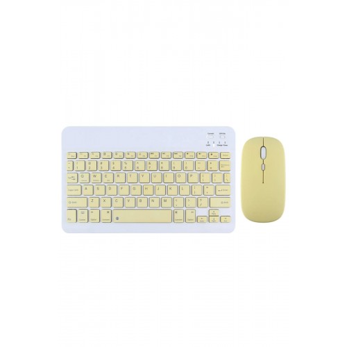 Newface KYB71 Kablosuz Klavye Mouse Set - Sarı