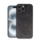 Newface iPhone 16 Pro Kılıf Aras Deri Kapak - Siyah