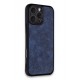 Newface iPhone 16 Pro Kılıf Aras Deri Kapak - Lacivert