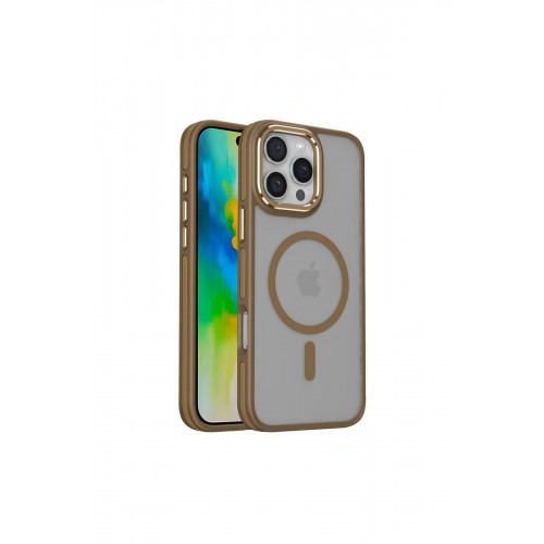 Joko iPhone 16 Pro Winner Magsafe Kapak - Bronz
