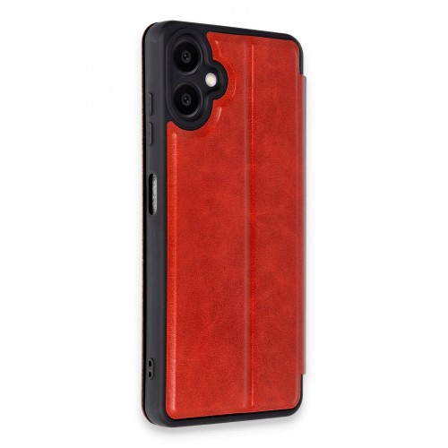 Newface Samsung Galaxy A06 Kılıf Flip Cover - Kırmızı Newface Samsung Galaxy A06 Kılıf Flip Cover - Kırmızı