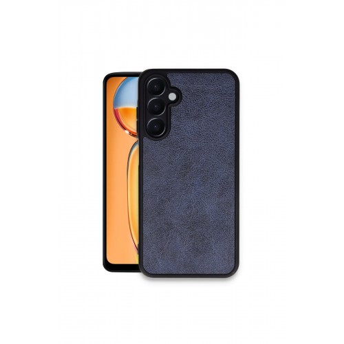 Newface Samsung Galaxy A16 5G Kılıf Aras Deri Kapak - Lacivert