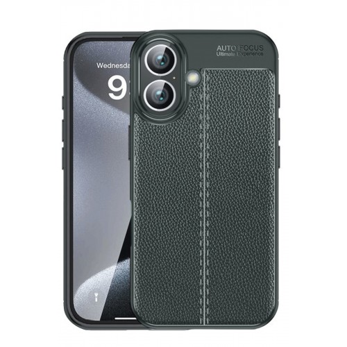 Newface iPhone 16 Kılıf Auto Focus Kapak - Koyu Yeşil