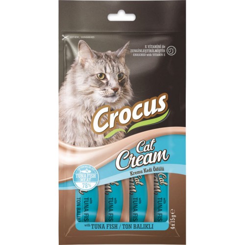 CROCUS TON BALIKLI KREMA KEDI ÖDÜLÜ 4 X 15 GR X 5 ADET