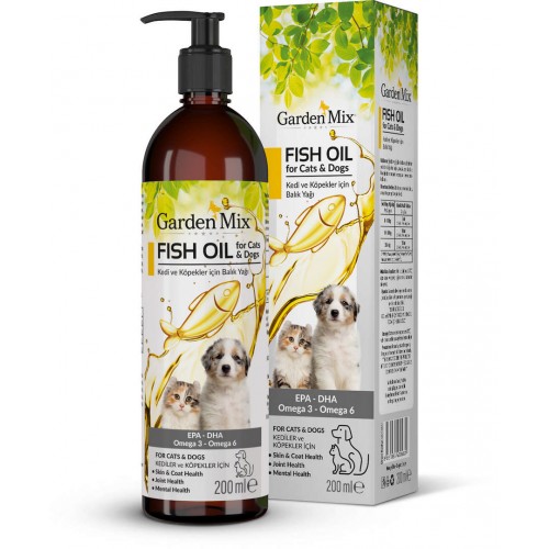 GARDEN MIX KEDI VE KÖPEK SOMON YAĞI 200ML X 2 ADET GARDEN MIX KEDI VE KÖPEK SOMON YAĞI 200ML X 2 ADET