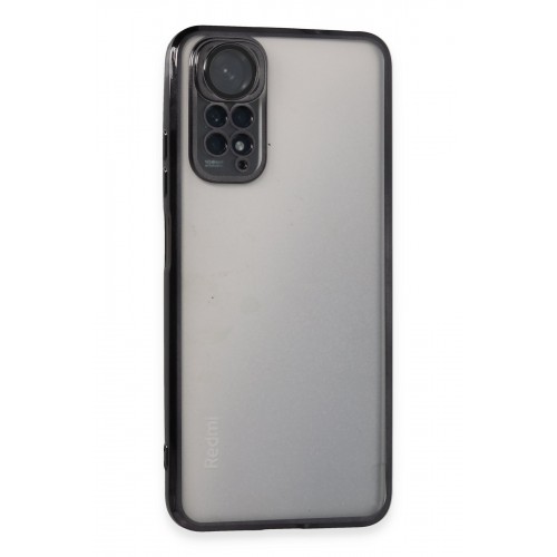 Newface Xiaomi Redmi Note 11 4G Kılıf Razer Lensli Silikon - Siyah