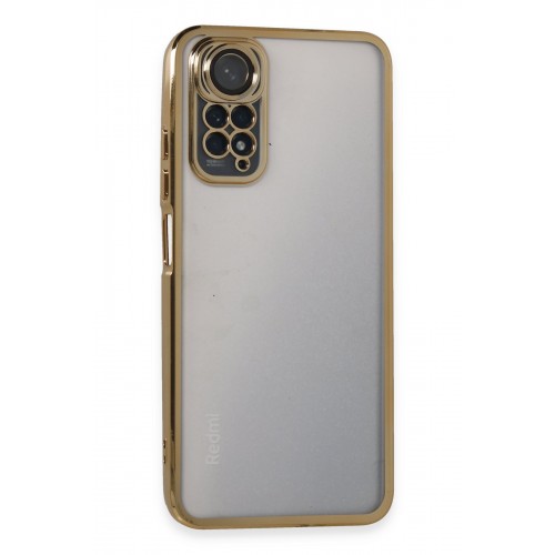 Newface Xiaomi Redmi Note 11 4G Kılıf Razer Lensli Silikon - Gold