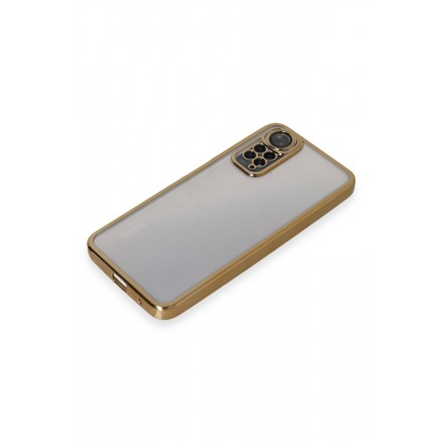 Newface Xiaomi Redmi Note 11 4G Kılıf Razer Lensli Silikon - Gold Newface Xiaomi Redmi Note 11 4G Kılıf Razer Lensli Silikon - Gold
