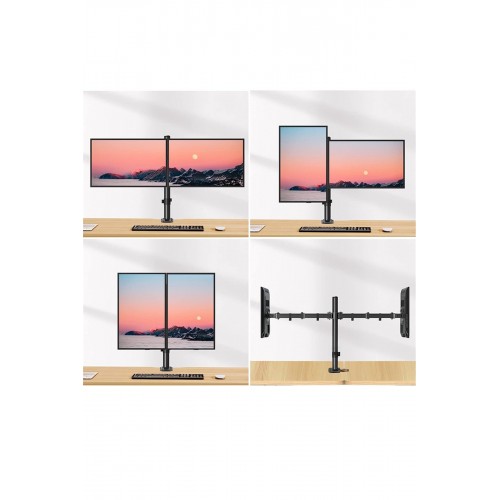 Newface MA02 İkili Monitör Standı - Siyah Newface MA02 İkili Monitör Standı - Siyah