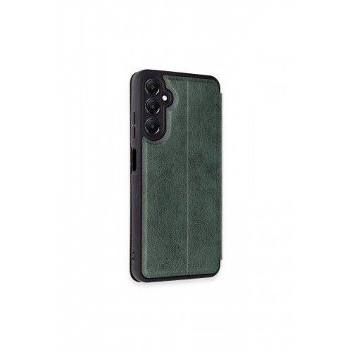 Newface Samsung Galaxy A16 5G Kılıf Flip Cover - Koyu Yeşil Newface Samsung Galaxy A16 5G Kılıf Flip Cover - Koyu Yeşil