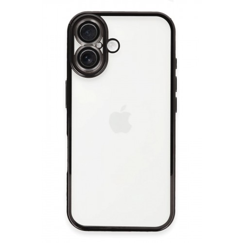 Newface iPhone 16 Kılıf Razer Lensli Silikon - Siyah Newface iPhone 16 Kılıf Razer Lensli Silikon - Siyah