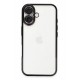 Newface iPhone 16 Kılıf Razer Lensli Silikon - Siyah Newface iPhone 16 Kılıf Razer Lensli Silikon - Siyah
